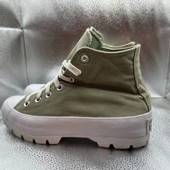 Size 8 Converse Chuck Taylor‎ All Star Womens Hi Lugged Platform Shoes 571114C - Picture 7 of 11